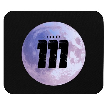 Discover Purple Moon Angel Numbers 111 Mouse Pads