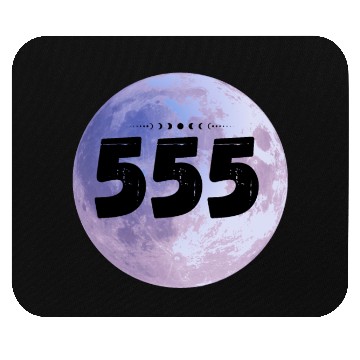 Discover Purple Moon Angel Numbers 555 Mouse Pads