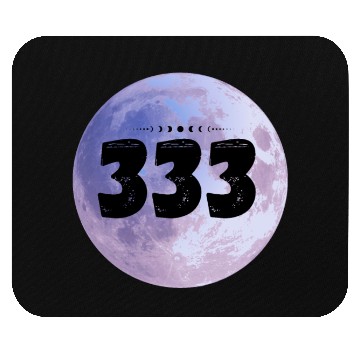 Discover Purple Moon Angel Numbers 333 Mouse Pads