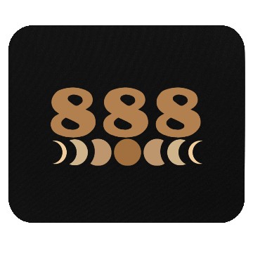 Discover Moon Cycle Brown Angel Numbers 888 Mouse Pads