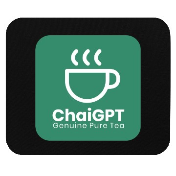 Discover ChaiGPT - Chai Tea - ChatGPT Style (White-Green) Mouse Pads
