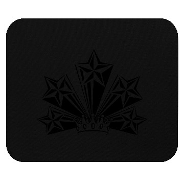 Discover Transparent crown with stars Mouse Pads