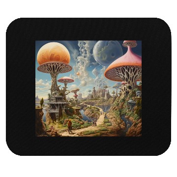 Discover Fantasy Land Graphic Art Print Mouse Pads