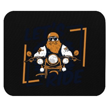 Discover Let's Ride Three-Wheeled Motorcycle Motorcycle Mouse Pads
