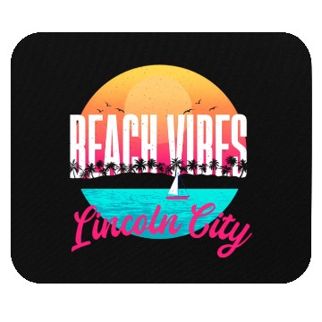 Discover Beachs Lincoln City Summer Oregon Tropical Beach Mouse Pads