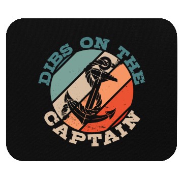 Discover Dibs On The Captain Funny Captain Wife Captain Mouse Pads