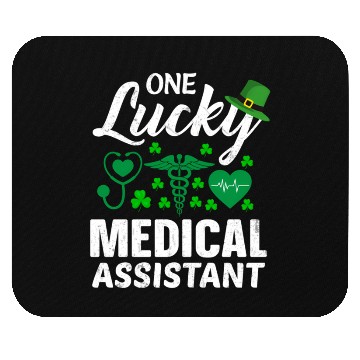 Discover St Patrick'S Day Lucky Medical Assistant Mouse Pads