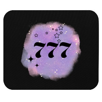 Discover Angel Number 777 Numerology Purple Mouse Pads
