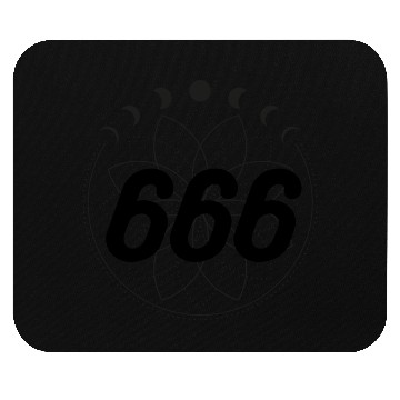 Discover Mandala Angel Numbers 666 Moon Cycle Mouse Pads