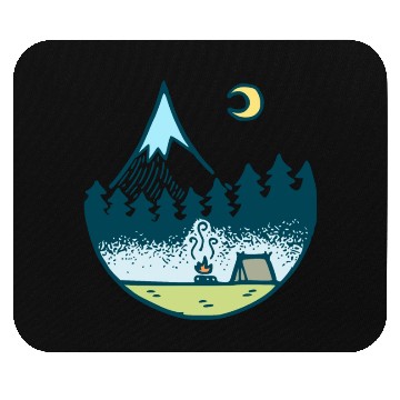 Discover Keep It Simple (Camping At Night) Mouse Pads