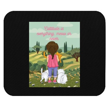 Discover Cattitude is everything meow or never Mouse Pads