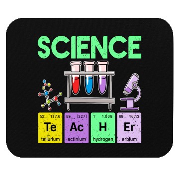 Discover Science Teacher Periodic Table Elements Chemistry Mouse Pads