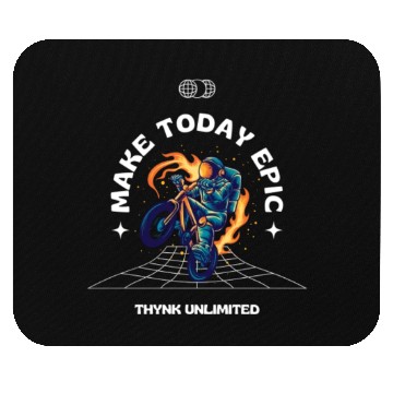 Discover Black Illustrative Skateboard Mouse Pads 2