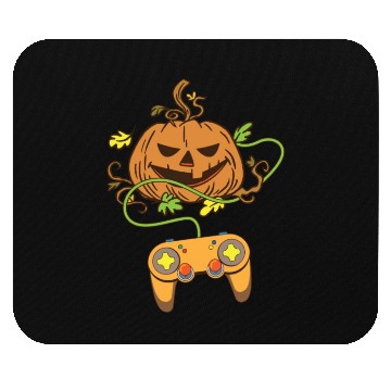 Discover Halloween Pumpkin Head Video Game Controller Mouse Pads
