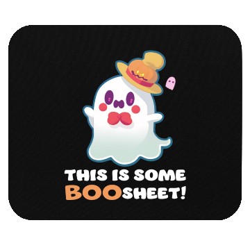 Discover This is Some Boo Sheet Funny Halloween Ghost Gift Mouse Pads