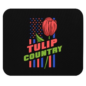 Discover Tulip Gardening Us Flag Tulips Mouse Pads