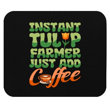 Discover Tulip Gardening Coffee Mouse Pads
