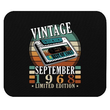 Discover september 1968 Anniversary september 1968 septembe Mouse Pads