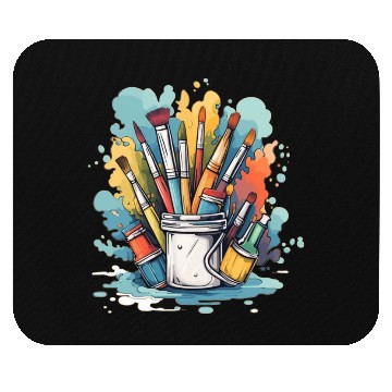 Discover Art Teacher Painting Mouse Pads