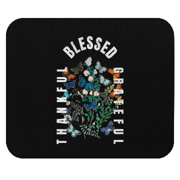 Discover Thankful Blessed Grateful Mouse Pads