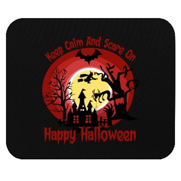 Discover Keep Calm And Scare On Halloween Mouse Pads Design