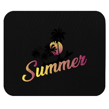 Discover Summer Typography Mouse Pads Design