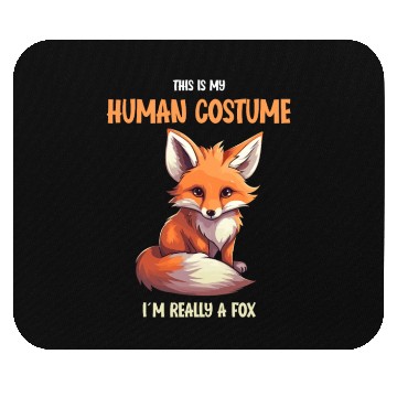Discover Cute Fox Halloween Mouse Pads | This is My Human