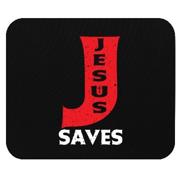 Discover Jesus Saves Love Jesus Christian Christmas Mouse Pads