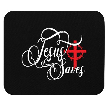 Discover Jesus Saves Love Jesus Christmas Christian Mouse Pads