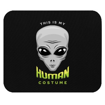 Discover Alien Human Costume Funny Lazy Creepy Halloween Mouse Pads