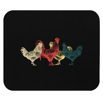 Discover Farmer Rooster Chicken Hen Gift Mouse Pads
