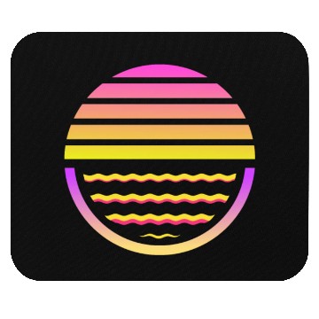 Discover Retro sunset style 80s Mouse Pads