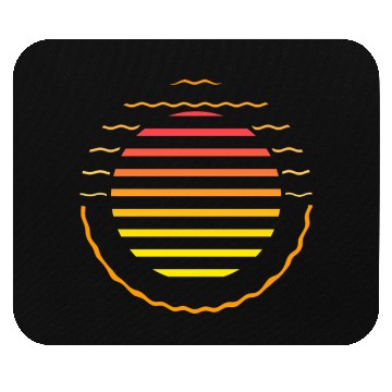 Discover Retro sunset style 80s Mouse Pads