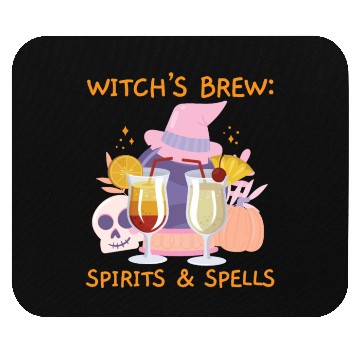 Discover Witch's Brew: Spirits & Spells Bartender Halloween Mouse Pads