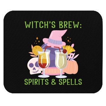 Discover Witch's Brew: Spirits & Spells Bartender Halloween Mouse Pads