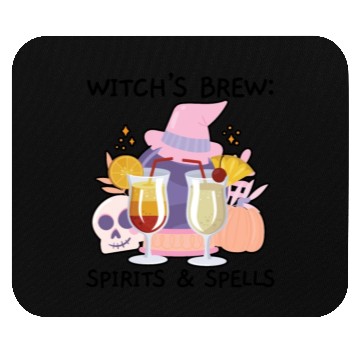 Discover Witch's Brew: Spirits & Spells Bartender Halloween Mouse Pads