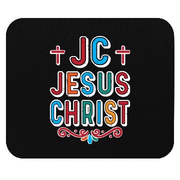 Discover JC Love Jesus Christ Christian Christmas Mouse Pads