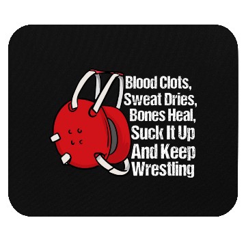 Discover Keep Wrestling Mouse Pads