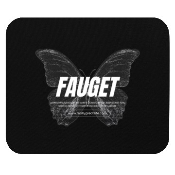 Discover Black Streetwear Butterfly Mouse Pads