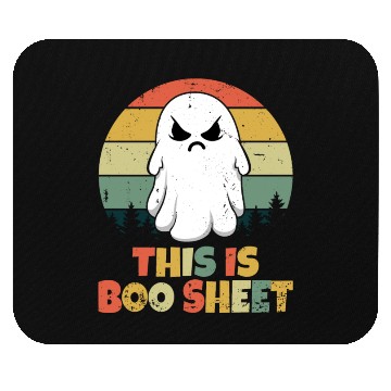 Discover Boo Retro Costume Ghost Halloween Mouse Pads