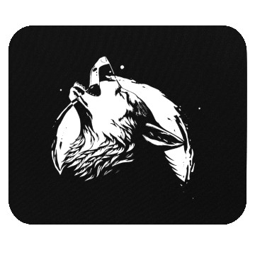 Discover Wolf Howl Wilderness Wildlife Mouse Pads