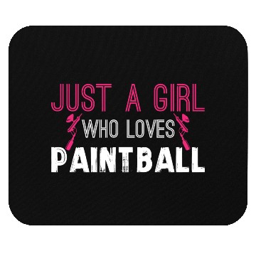 Discover Paintball Girl Paintballer Airsoft Gear Camo Mask Mouse Pads