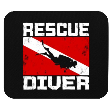 Discover Dive Master Rescue Diver Scuba Diving Instructor Mouse Pads