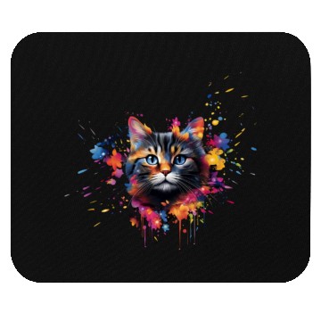 Discover Realistic Animal Portrait Shorthair Cat Mouse Pads