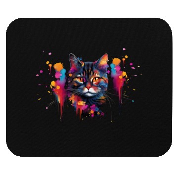 Discover Unique Cat Art Shorthair Cat Mouse Pads