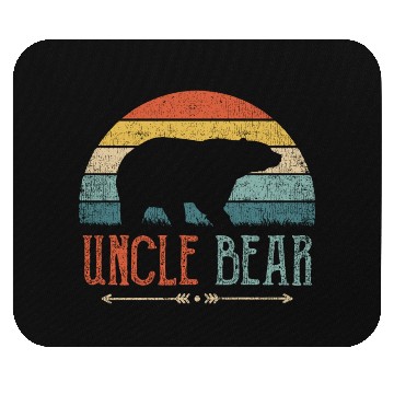 Discover Uncle Bear Vintage Retro Present Mouse Pads