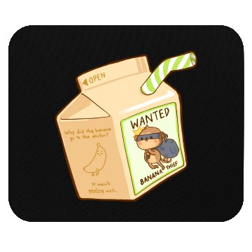 Discover Monkey Banana Milk Mouse Pads
