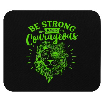 Discover Green And Navy Be Strong Mouse Pads