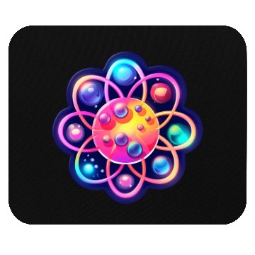 Discover Atom Physics Nerd Atomic Model Mouse Pads
