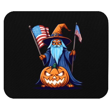 Discover Halloween Wizard Mouse Pads